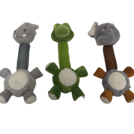 New Design With Long Neck and TPR Animal Elephant Orangutan Crocodile Pet Toy for Dogs