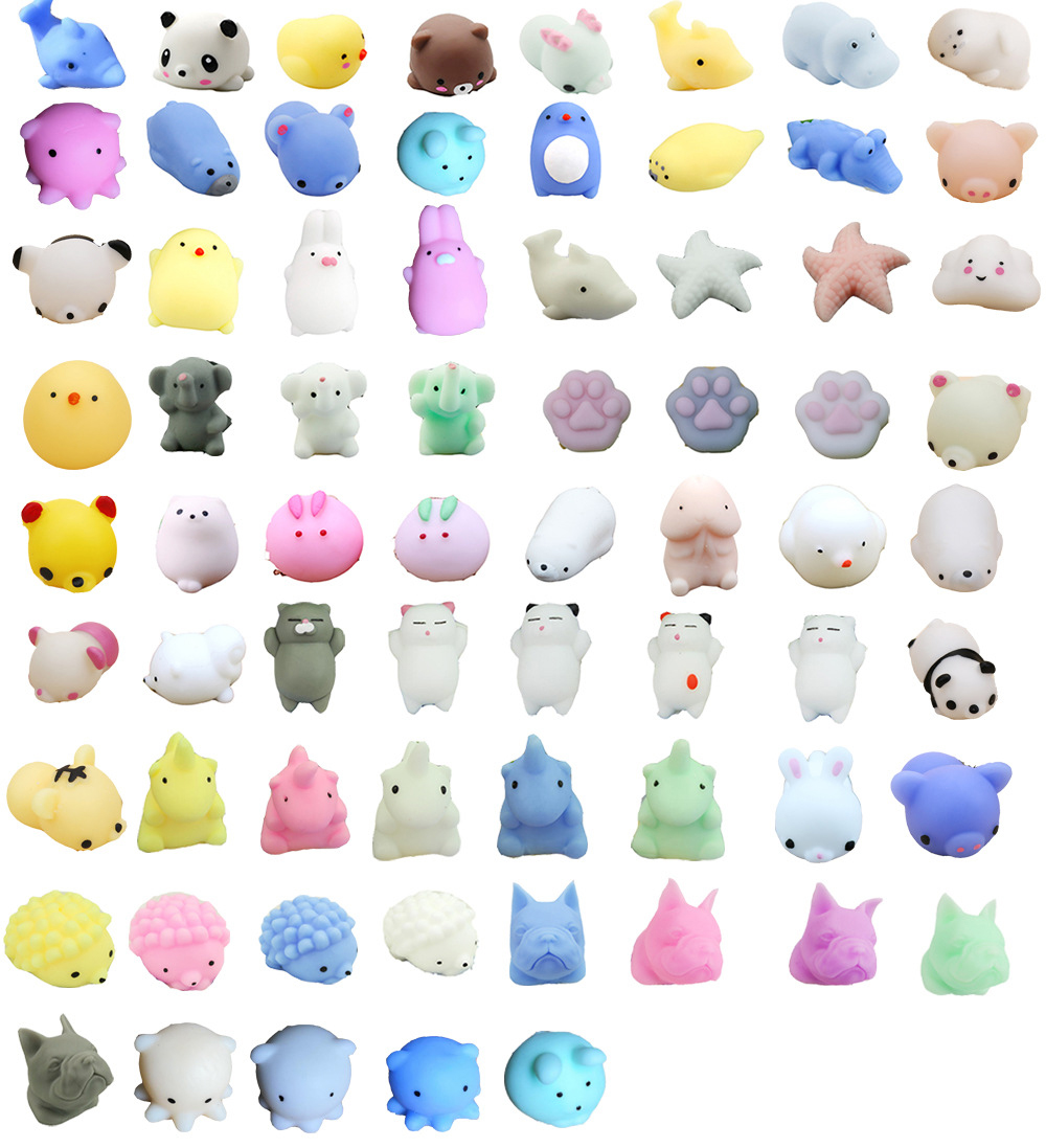 2020 Детские миниатюрные сжимаемые мягкие игрушки-животные Mochi для вечеринки, сувениры, сжимаемые мини-игрушки для снятия стресса