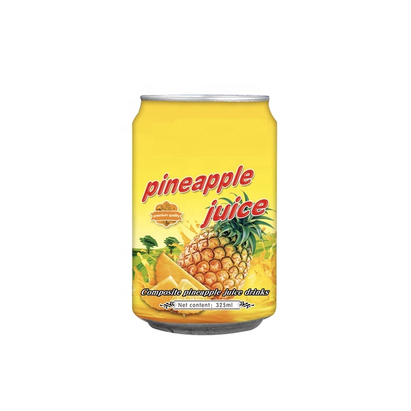 Fruit Flavor Instant Soft Drink 330ml pineapple juice Aluminum Can