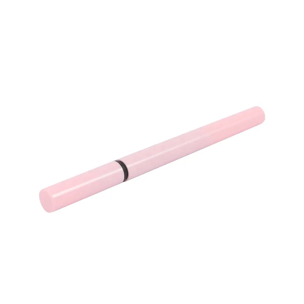 Free sample pink 0.5ml empty eyeliner pencil tube cosmetic container packaging with brush eyeliner pencil