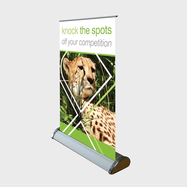 High quality table top mini pull up banner retractable stand