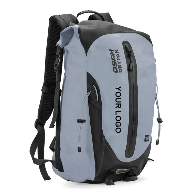Hot Selling Low MOQ Custom Logo Motorcycle Seamless welding PVC waterproof backpack