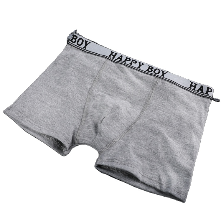 Wholesale Custom High Quality Breathable Pure Cotton Men Short Boxer Brief Underwear