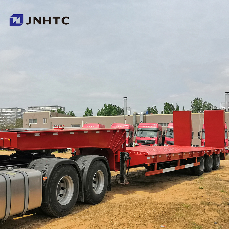 Gooseneck lowbed trucks lowboy semi trailer lowbed equipment moving trailers