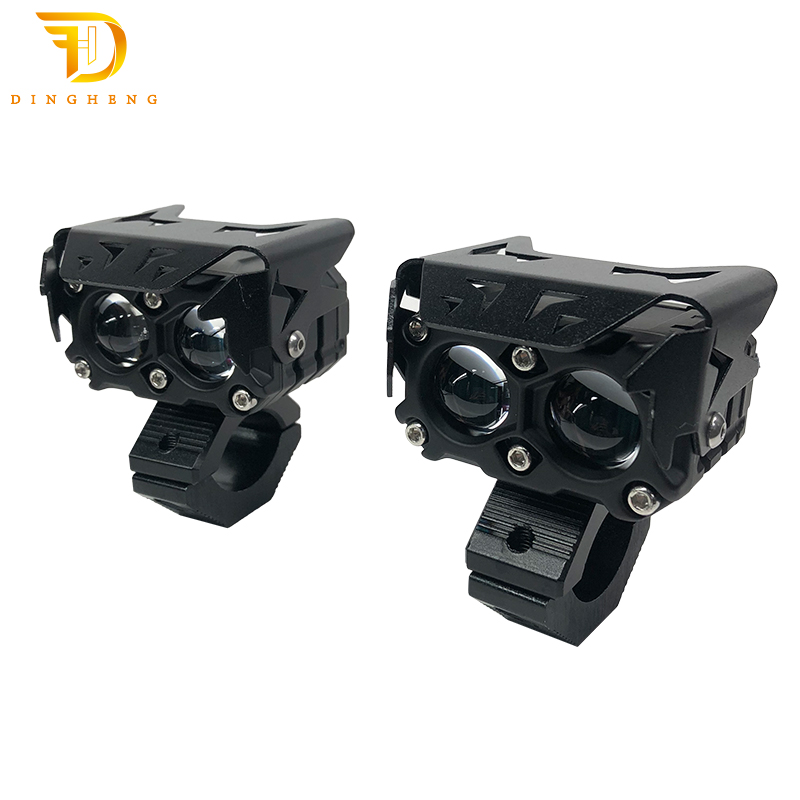 Motorcycle Car Angel Eye Devil Eye Decorative Lamp 40W 4000LM LED Headlight Driving Moto Spotlight