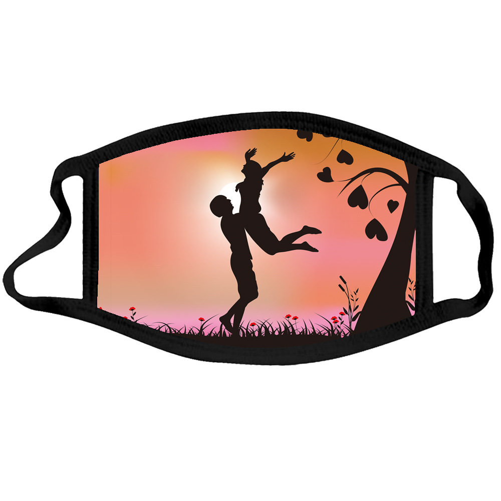 Face Mask For Adult adjustable mix color Safe Protect Haze Masks cotton Halloween and Valentine's Day