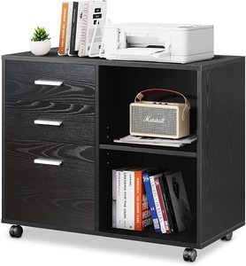 Cheap Mobile Modern Wood File Cabinet With Keys With 3 Drawer