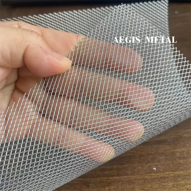 100 micron 50um thickness diamond hole 1x2mm 2x3mm aluminum expanded metal mesh for lighting