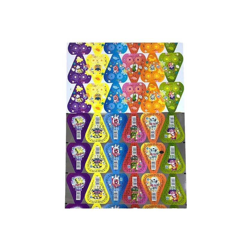 Heat seal Cartoon Blue film for jelly cup roll film