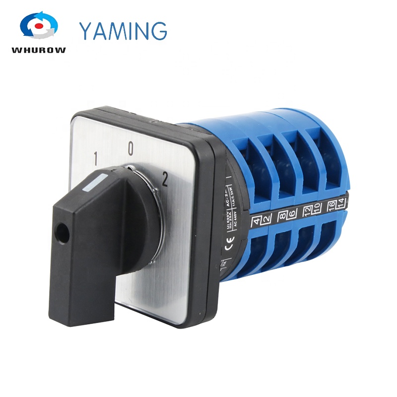 Electric YMW26-32/4 32A 4 Poles 3 Position Control Motor Circuit Universal Changeover Rotary Knob Cam Switch