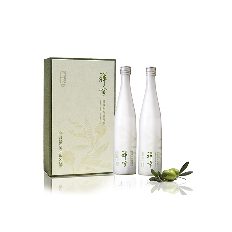 White Jade Bottle Organic Planting Freshly Squeezed Xiangyu Olive Oil