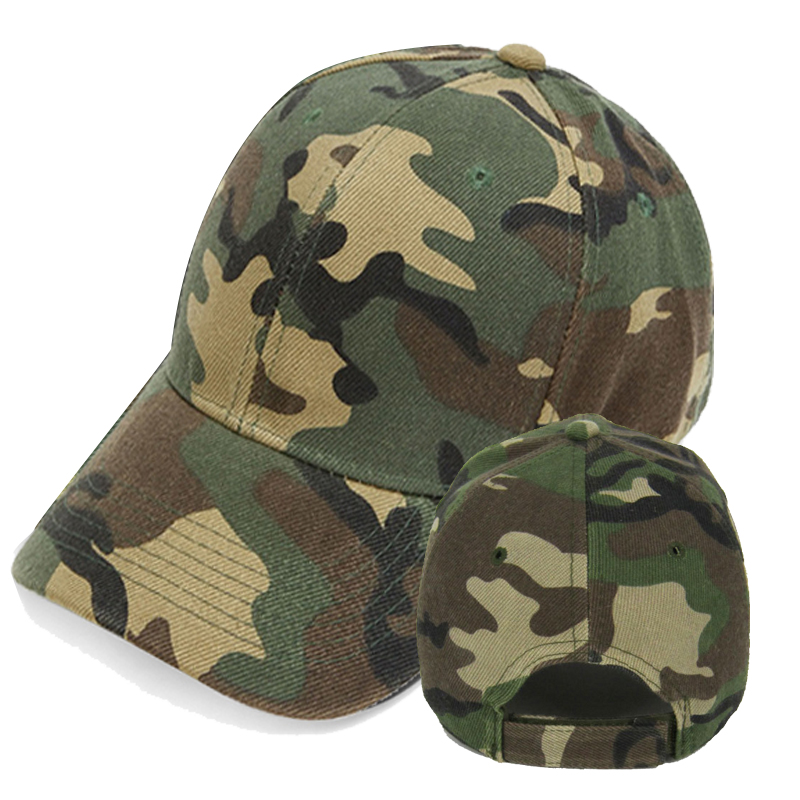 Plain 6 panel fitted camo baseball hat blank baseball cap with embroidered logo casquette baseball
