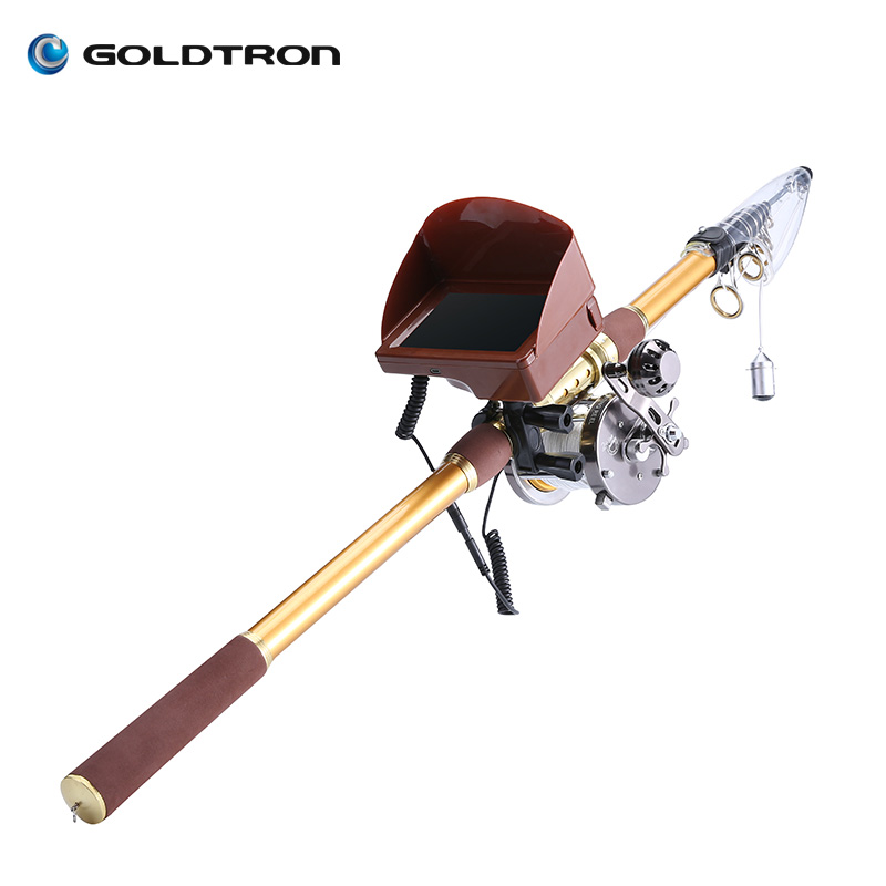 Goldtron 5 дюймов для подводной охоты камеры fish finder с функцией записи защитная пленка высокой четкости для рыбной ловли с 40m подводная видеокамера