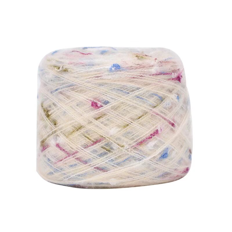 new arrive starlit sky 100g fancy colorful dot mohair wool yarn for DIY doll sweater
