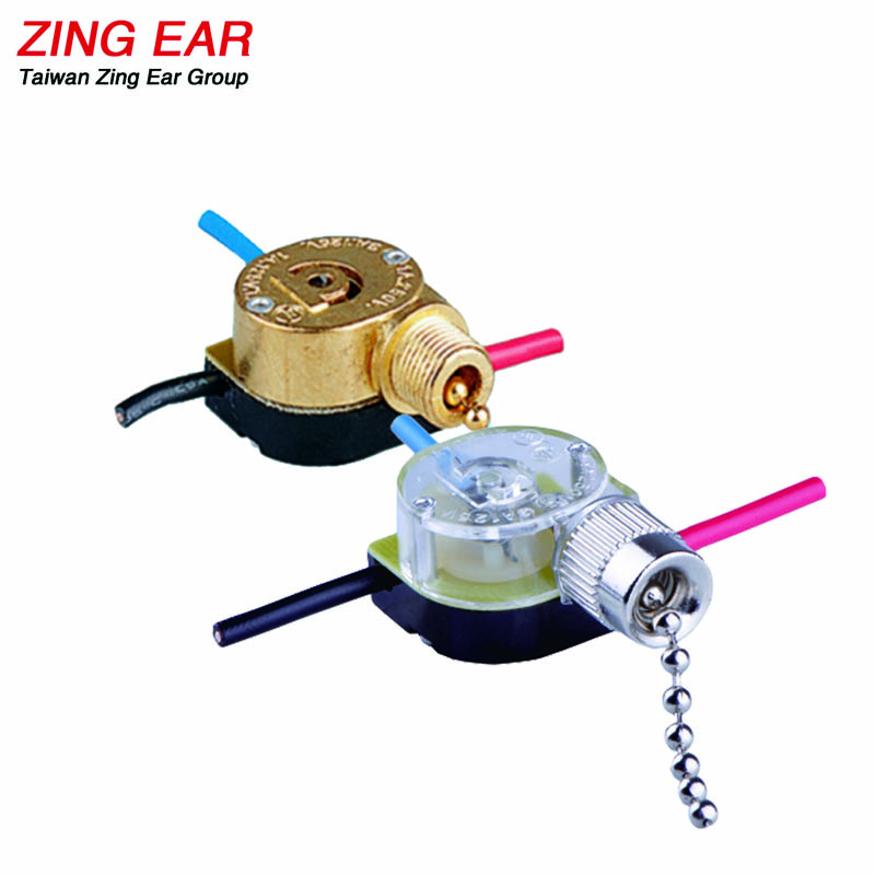 От "Zing Ear" ZE-110 1A 3A 6A 125V 250V Потолочная люстра вентилятор утягивающим шнурком выключатель цепи