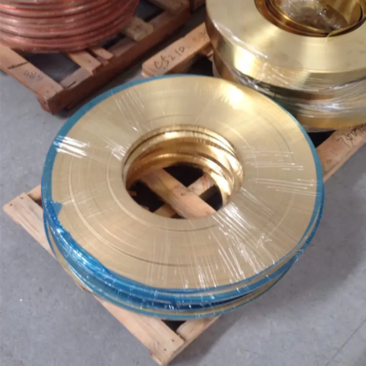 0.15mm To 2.2mm Thick 64% To 68.0% Brass Strip Coil For Hotel Decoration