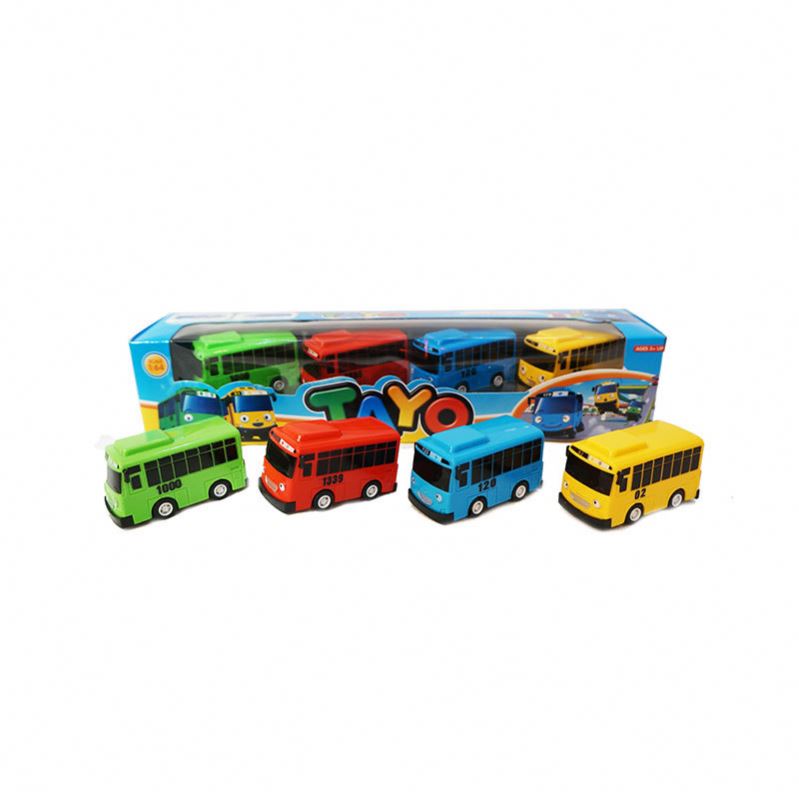 New Product Selling Little Bus Tayo Toy Car Pull Back Car Educational Toys Collectible Children Gift