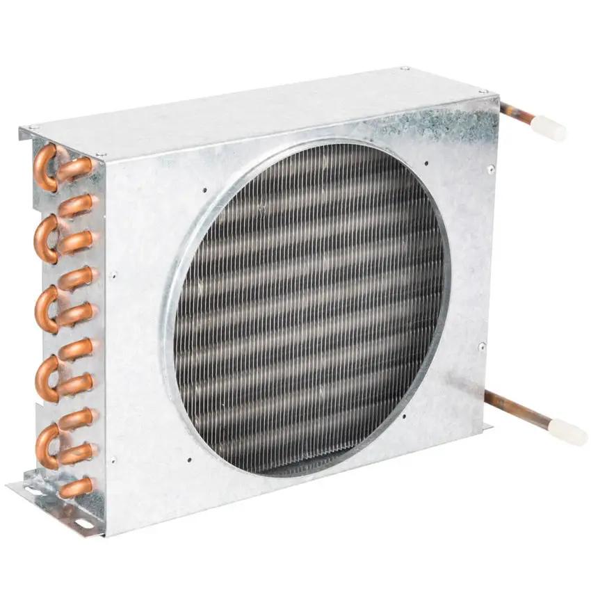 Tube Condenser Commercial Refrigerator Condenser Evaporator Coil Refrigeration Copper New Natural Provided R134a 220V 1 Years