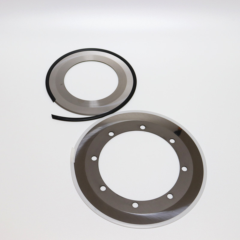 Carbide cutting knife edge woven bag corrugated gray cardboard film toothed circular cutter 200*122*1.2