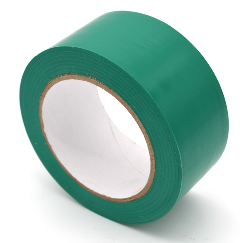 Green Waterproof PVC Floor Marking Tape Single Side Underground Safety Warning Caution Adhesive Tape for Floor Stair Step