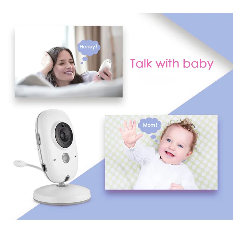 Smartree Factory Price Baby Monitor Built-in Lullabies Temperature Sound Detection VB603 Infant Monitor