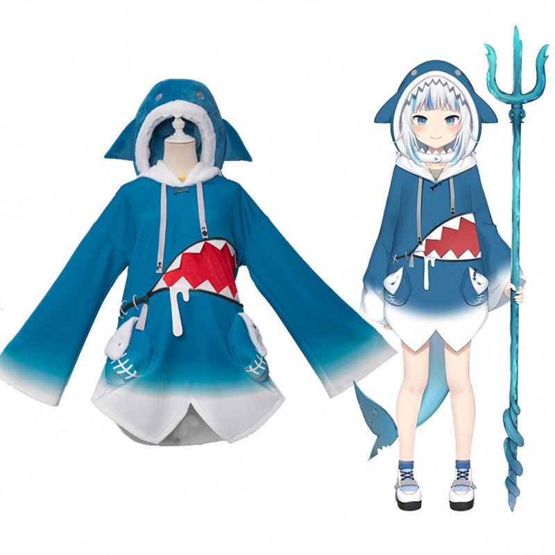 Anime Cosplay for Hollive Vtuber virtual anchor Gavu Gula Shark cosplay costumes