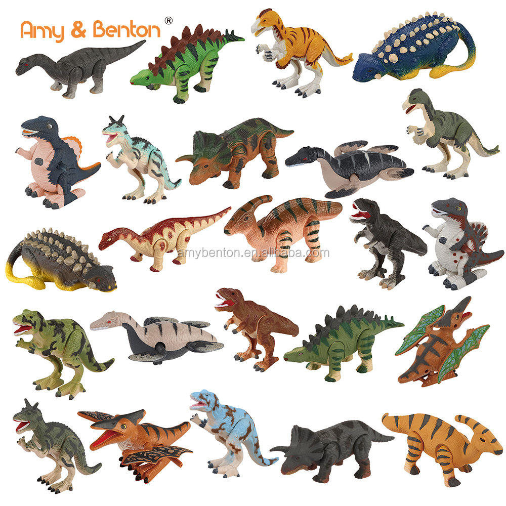 Amazon hot selling wind up dinosaur kids gift mini dinosaur toys prize goodie bag fillers for dinosaur party
