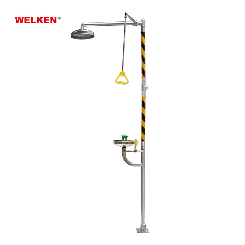 Double Nozzle Emergency Safety Shower and Eye Washer