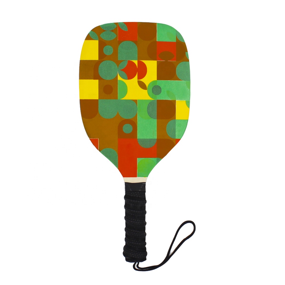 Padle Racket Ball Game OEM Design Your Own Tennis Racket Wooden Pickleball Paddle Racket Set