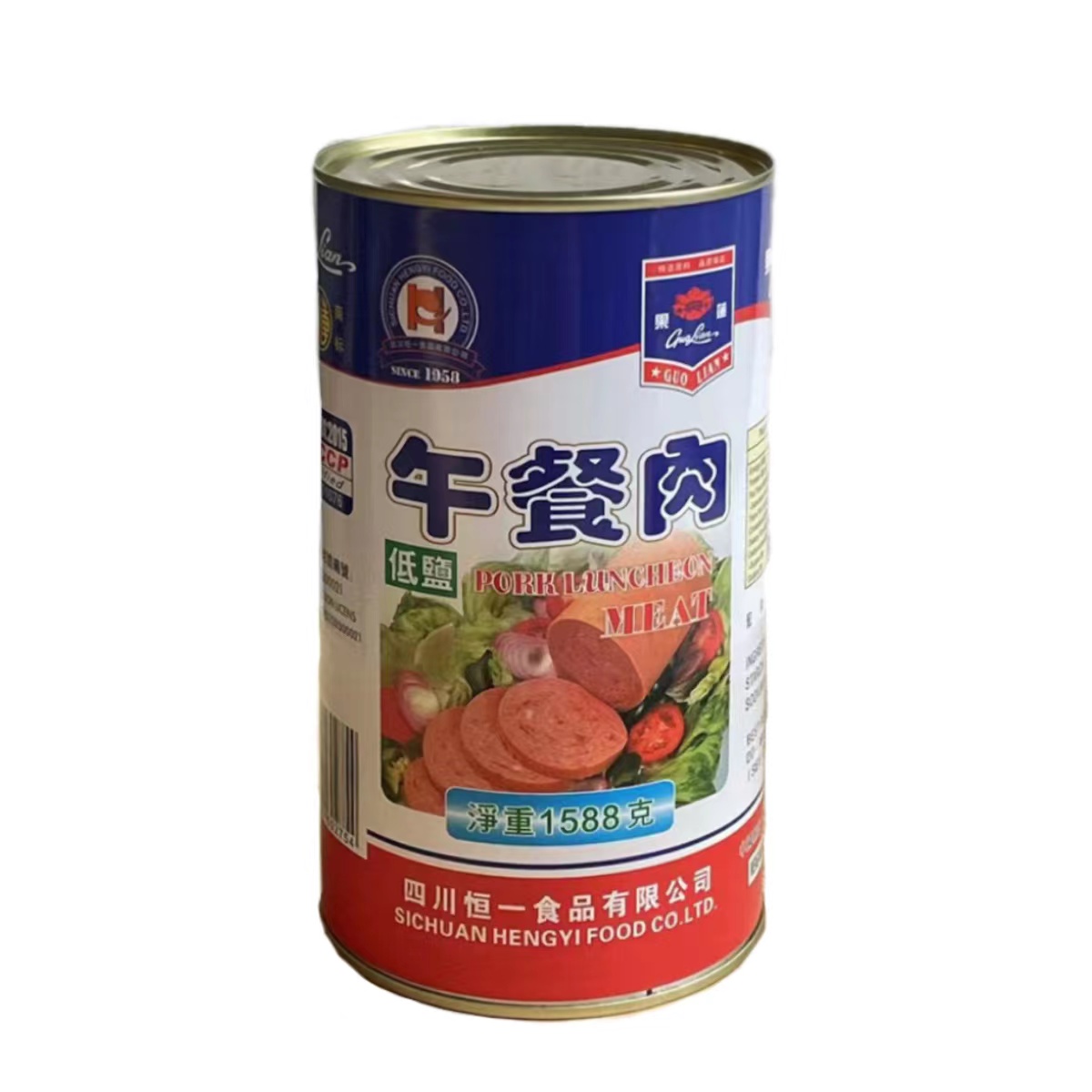 Горячая Распродажа, завод по производству консервированных продуктов, мясо свинины, высокое качество, 1588 г, консервированное мясное блюдо