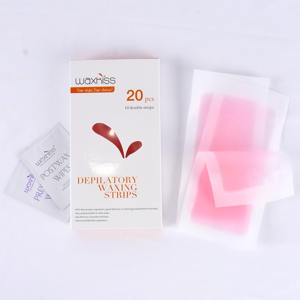Disposable Wax Strips Double side wax for leg arm hair removal cold wax with different flavors