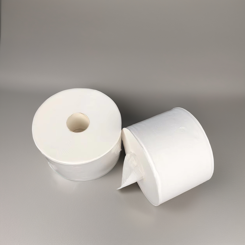 Disposable 2 Ply 3 ply Bamboo Pulp wood pulp recycled pulp Rolls Facial Paper and Toilet paper tissue Raw Material from Nature