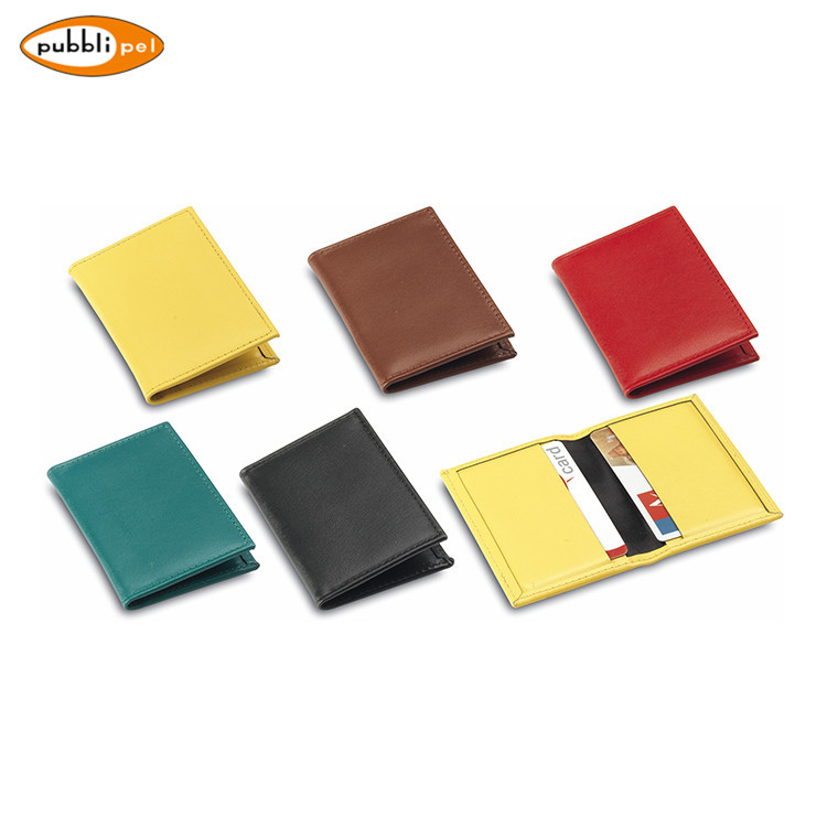 Italy Handmade High Quality Business Use Genuine Leather Credit Card Holder