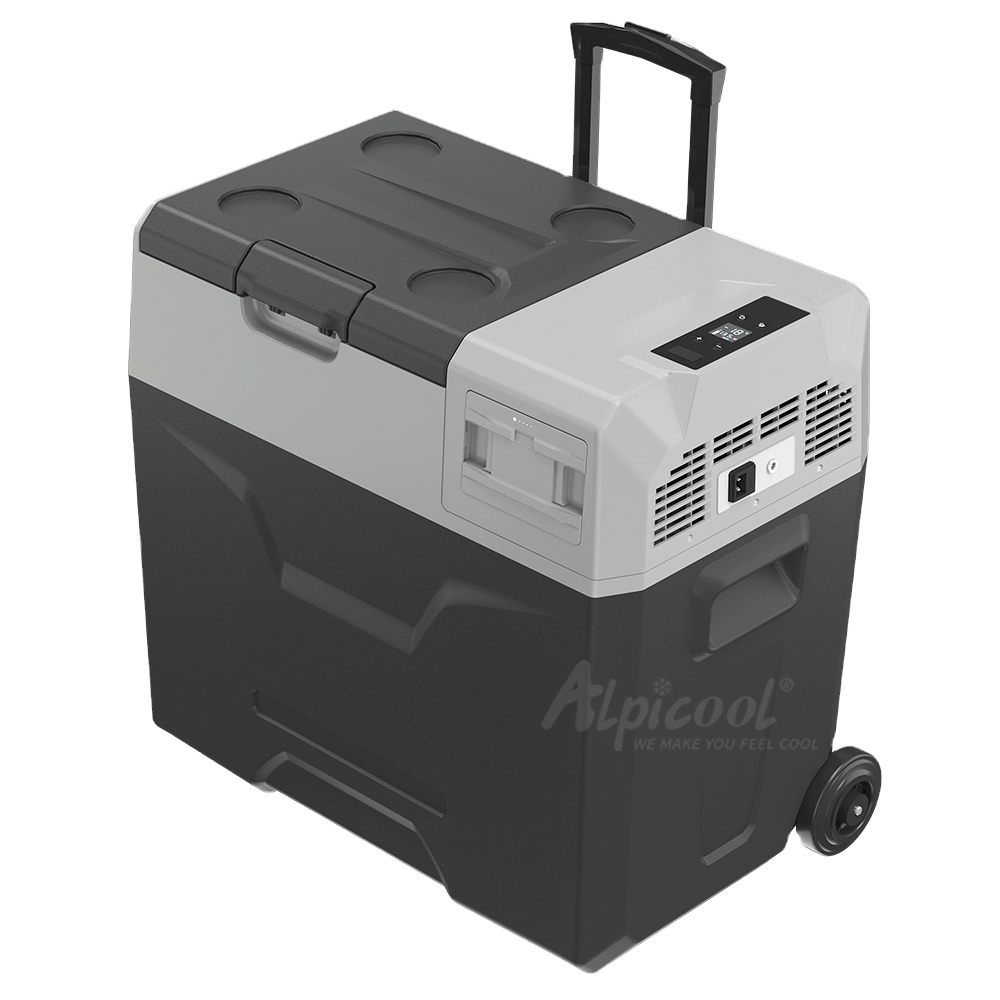 Внедорожные Приключения Открытый Кемпинг лодка грузовики Alpicool ECX50 телескопическая ручка 12 В dc компрессор Портативный Автомобильный холодильник кулер