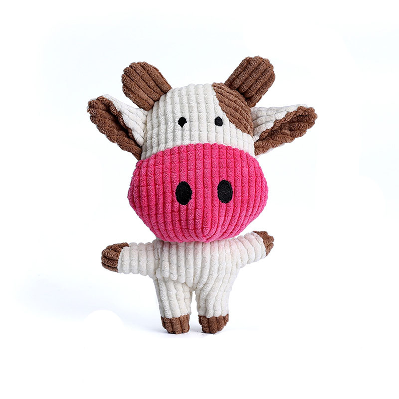 Custom Bite Resistant Chew Interactive Plush Pet Pig Dog Squeaky Plush Toy Funny For Pet Playing