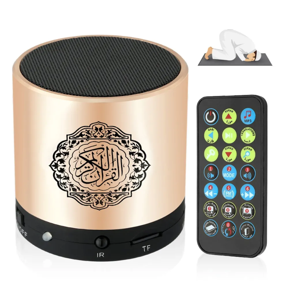 Wholesale QS-100 Mini 8gb Al Quran speaker with High Quality 25 Reciters and 23 Translation Voices for Muslim