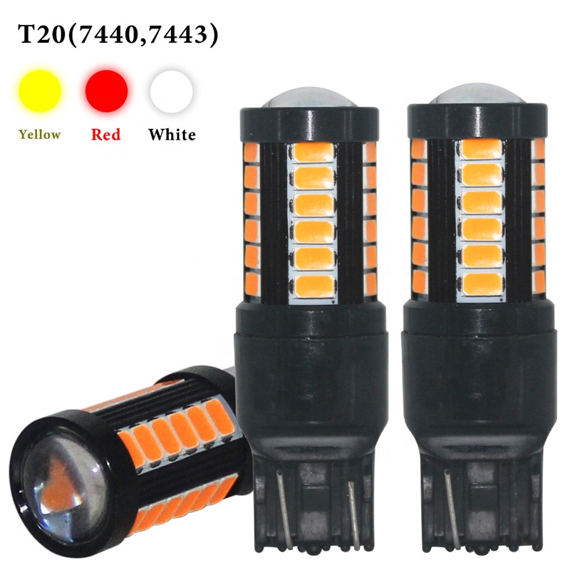 5730 12V-24V 33SMD освещения грузового автомобиля указатель поворота Canbus Error Free дневного света T20 7443 7440 W21W W21/5 Вт