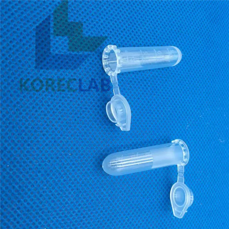 plastic polypropylene dna free microcentrifuge tubes
