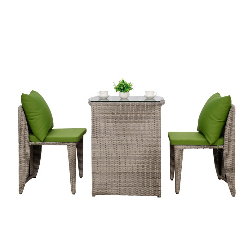 2020 European and American hot-selling Unique Outdoor Garden Furniture Rattan Coffee table set For Coffee Shop