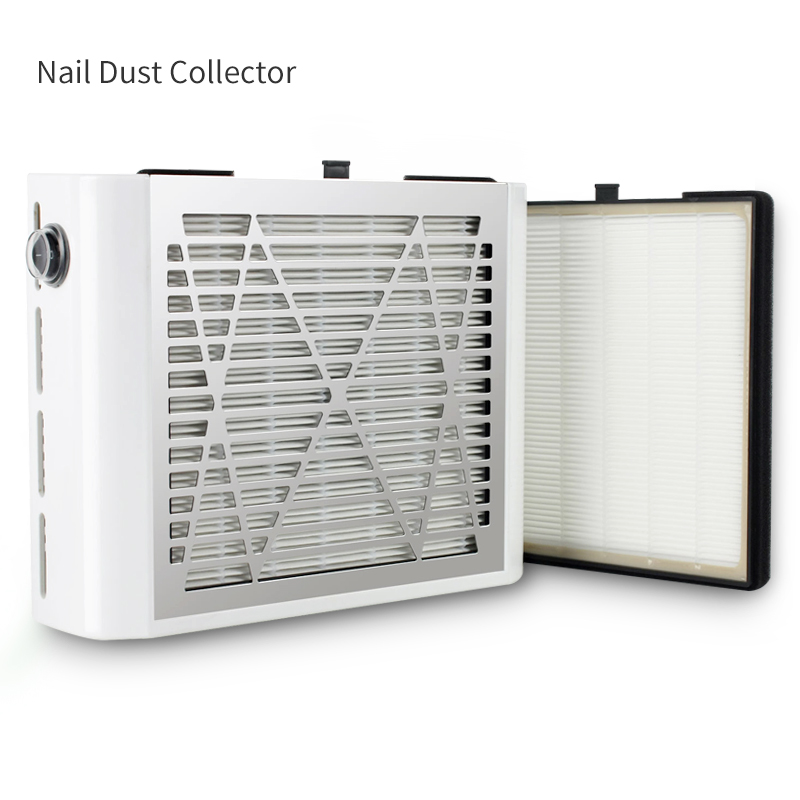 2021 New 60W Vacuum Cleaner Nail Dust Collector White Salon For Nails