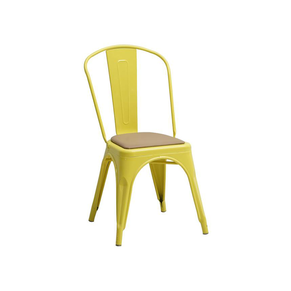 Stackable Restaurant Iron Chair Metal Dining Room Sets
