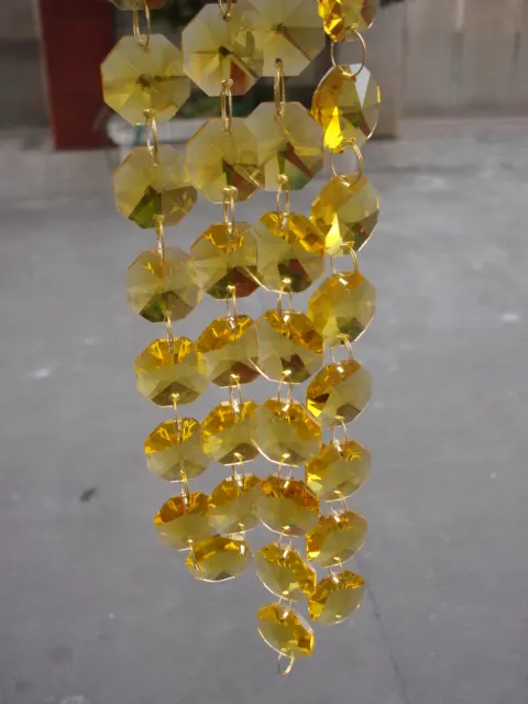 Gold Color Wedding Party Decoration Wire Crystal Garland