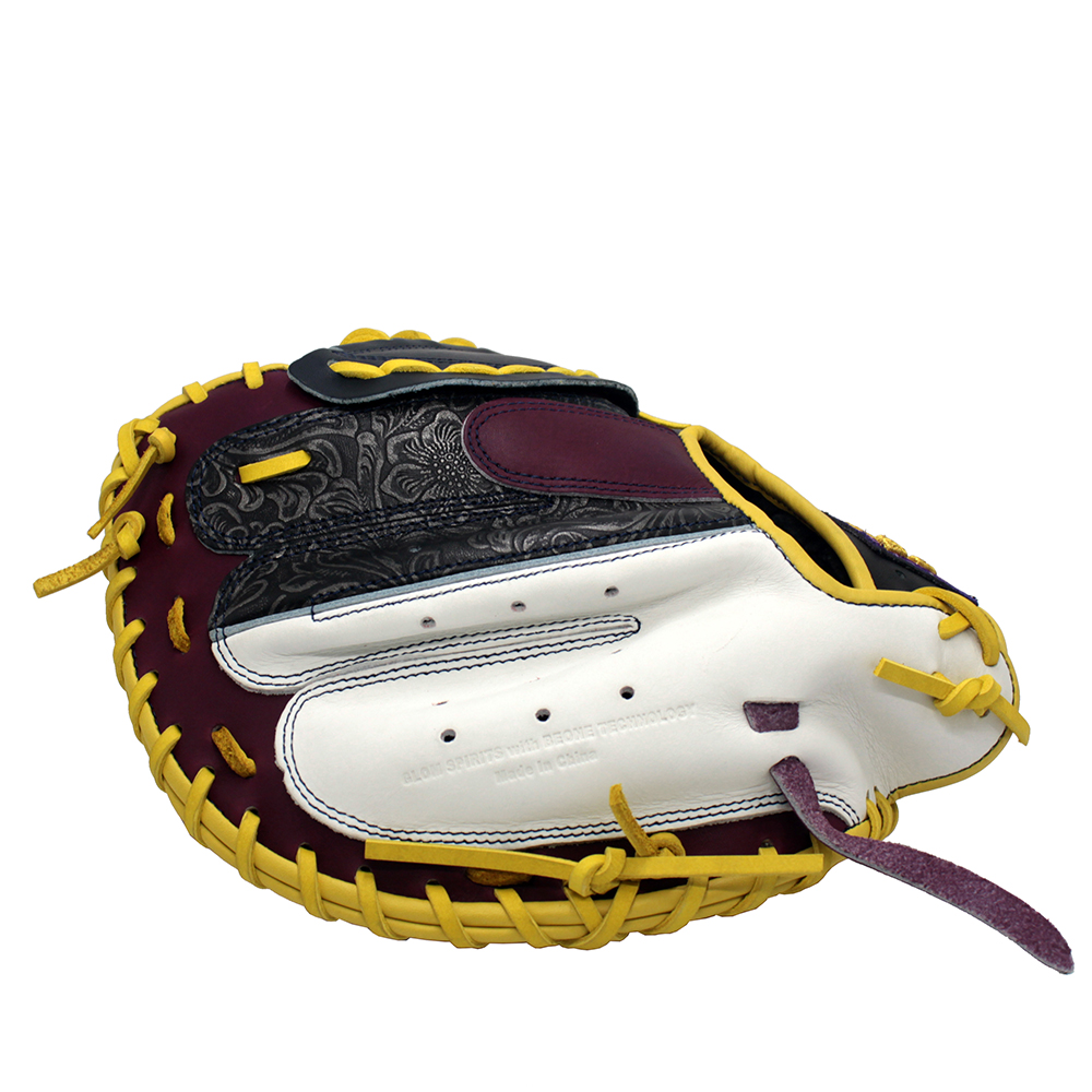 Kip leather custom softball baseball catcher batting gloves professional wholesale