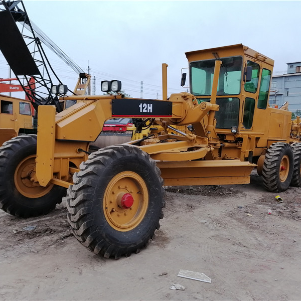Оригинальный недорогой Подержанный автогрейдер CAT 12H, продажа с завода, машины для продажи, б/у автогрейдер