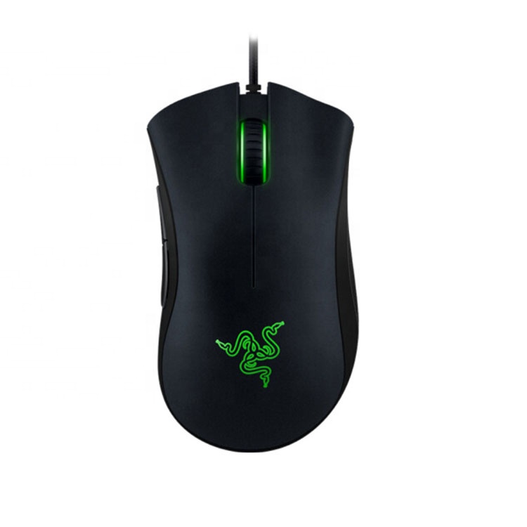 Оригинальная Проводная игровая мышь Razer DeathAdder Essential, мыши 6400 точек/дюйм, оптический сенсор, 5 независимых кнопок, для ноутбука, ПК, геймера