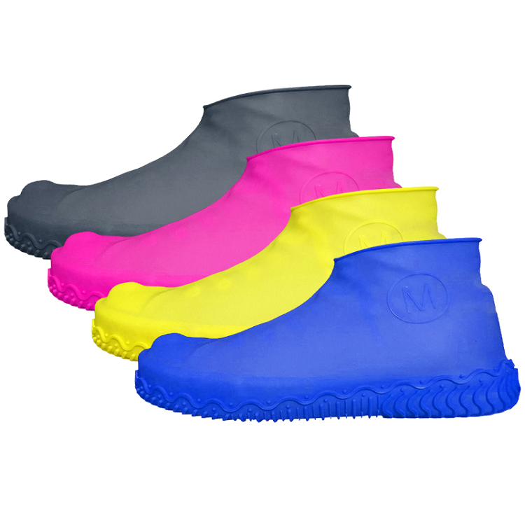 Reusable Water Shoe Covers Silicone Material Unisex Shoes Protectors Rain Boot