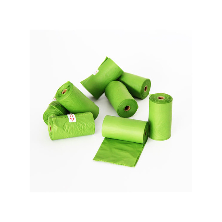 Customized eco-enviromental compostable plastic dog waste pet poop dogs for bags