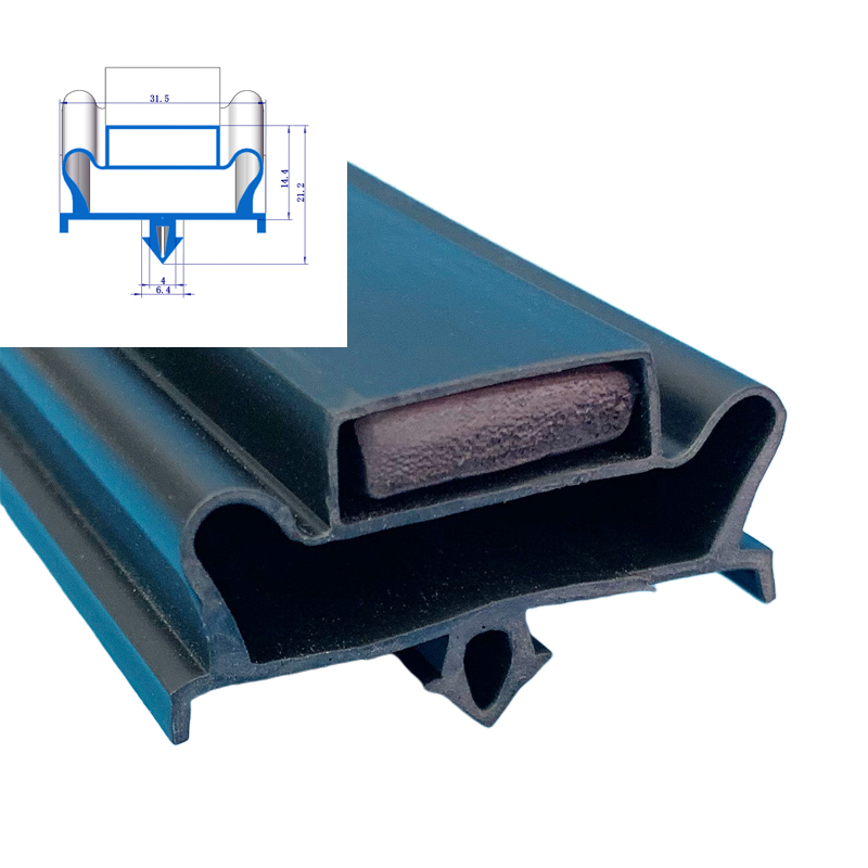 China manufacturer gasket seal refrigerator freezer icebox cold storage door sealing rubber plastic product