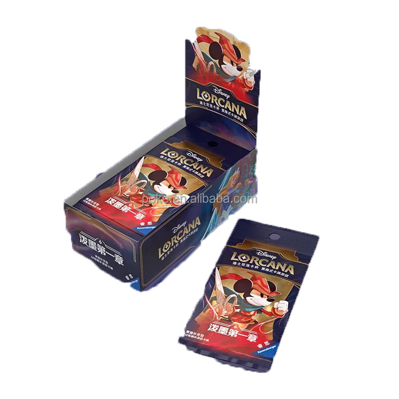 board games Snow White Mickey Minnie collection card booster box Chinese Desny Lorcana Tcg cards Chapter I Kids Christmas Gifts