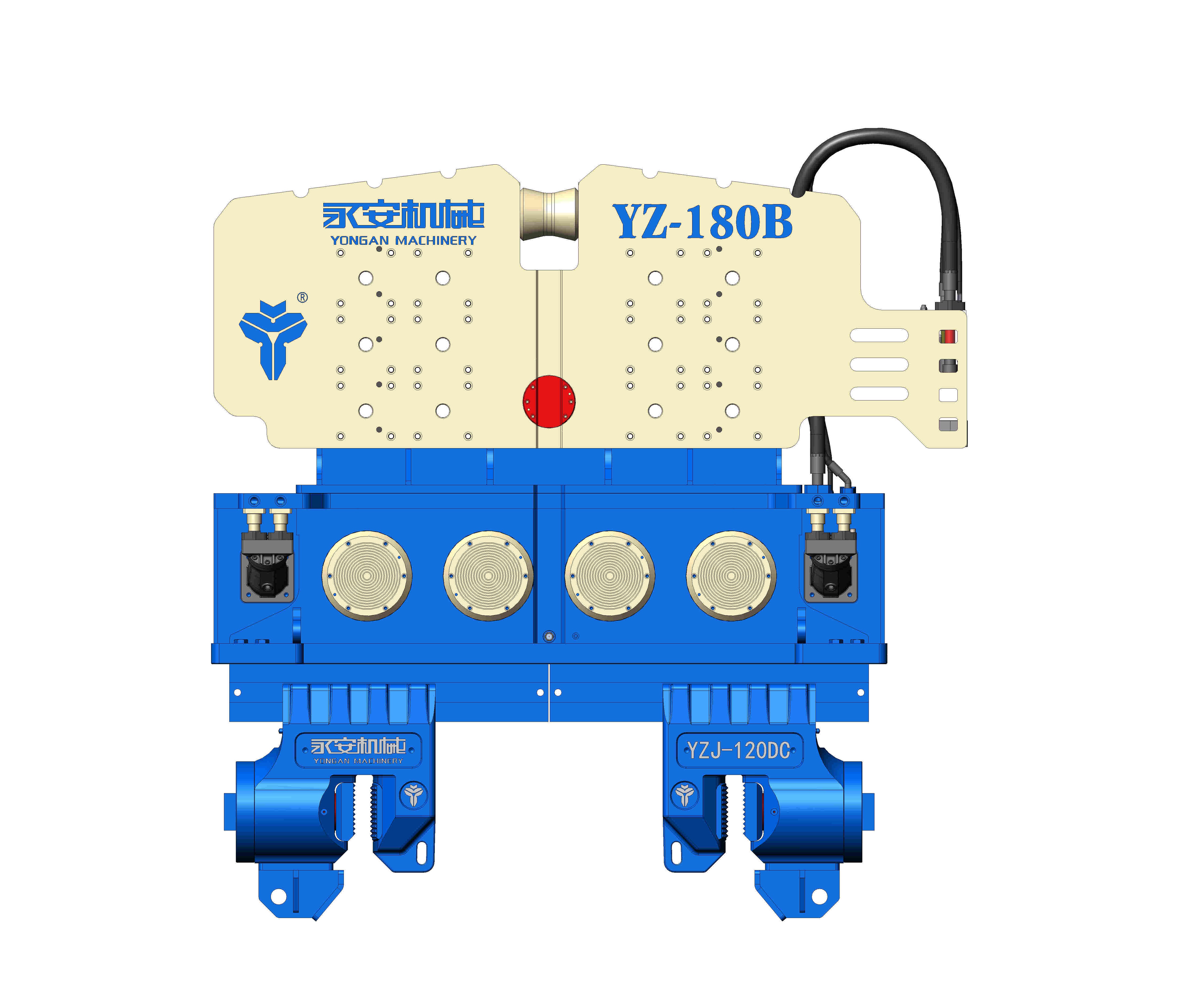 Новый гидравлический Вибрационный молоток YZ180B, вибрационный сваечный молоток, сваевой молоток для продажи
